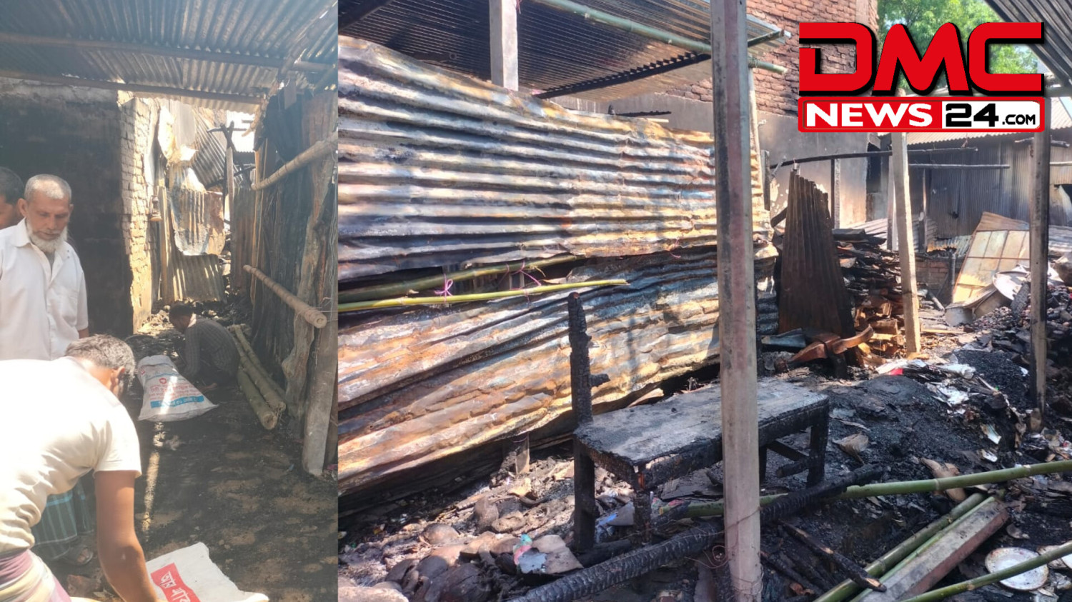 পঞ্চগড়ের বোদা জেলা পরিষদ মার্কেটে অগ্নিকান্ডে ৫ টি দোকানঘর ভস্মিভূত, ক্ষয় ক্ষতির পরিমান ৫০ লাখ টাকা
