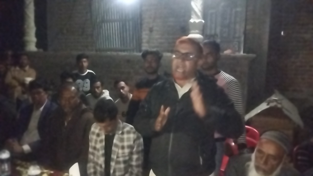 কালিয়ার তেলিডাঙ্গায় ধানের শীষের নির্বাচনী উঠান বৈঠক অনুষ্ঠিত
