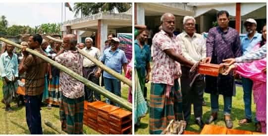 পাঁজিয়া সমাজ কল্যাণ সংস্থার উদ্যোগে অন্ত্যজ জনগোষ্ঠির ২০ জন পেলো সহায়তা