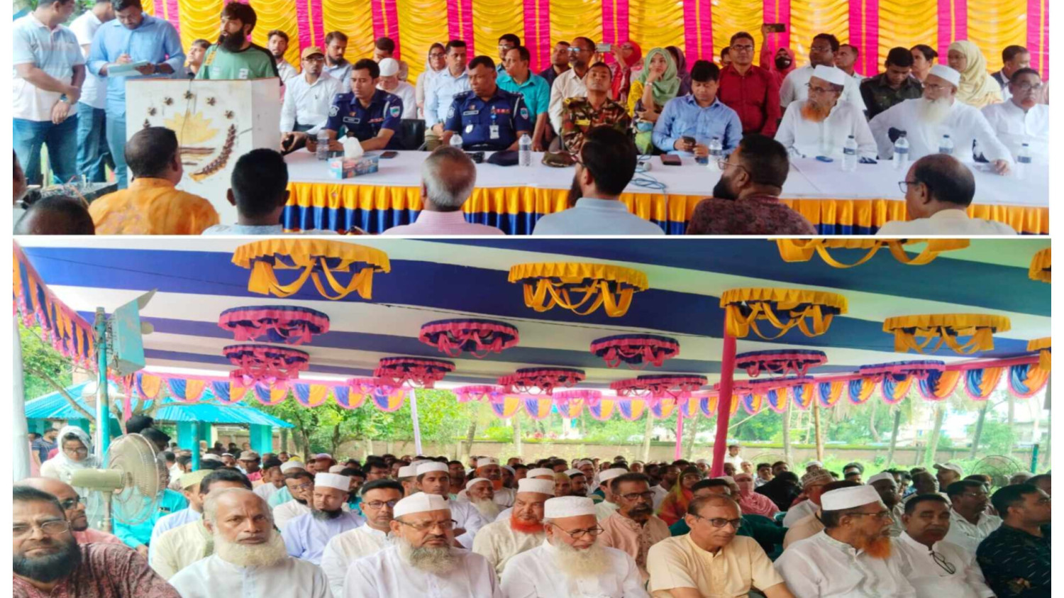 কেশবপুরে  সর্বদলীয় নেতাদের সাথে সেনাবাহিনী ও পুলিশের মতবিনিময়