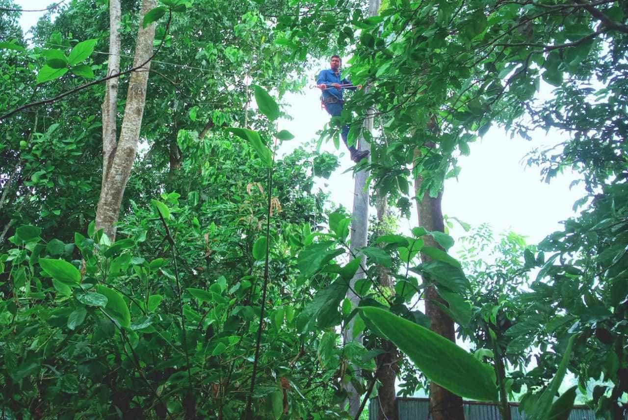 জীবনের ঝুঁকি নিয়ে জনস্বার্থে কাজ করে পল্লীবিদ‍্যুৎ কর্মীরা