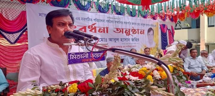 শার্শায় নবনির্বাচিত সভাপতি  হাসান জহির সংবর্ধিত