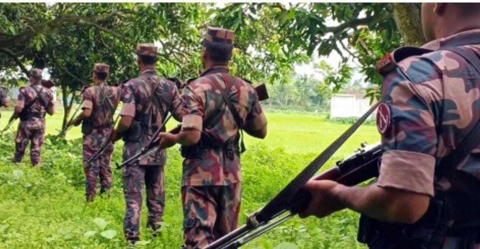 চামড়া পাচার রোধে শার্শা সীমান্তে বিজিবি টহল জোরদার