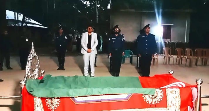 কালিয়ায় রাষ্ট্রীয় মর্যাদায় বীর মুক্তিযোদ্ধা আবুল হাসানের শেষ বিদায়