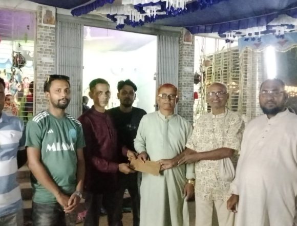 কালিয়ার মাউলীতে ১১টি পূজামণ্ডপ পরিদর্শন ও আর্থিক সহায়তা দিলেন সরদার মিজানুর রহমান